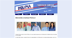 Desktop Screenshot of camisasprisma.cl